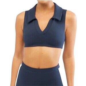 WeWoreWhat Polo Bra Blue Medium NWT